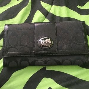 Black coach wallet