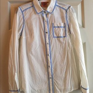 Tory Burch cotton/linen button down shirt