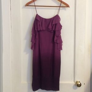 Purple ombré Rebecca Taylor cocktail dress