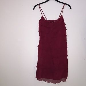 Studio M XS Red Ruffled Dress