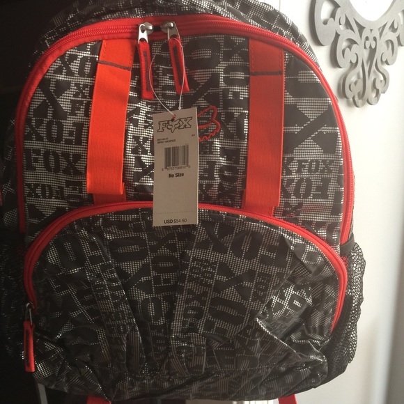 Fox impact backpack red/silver