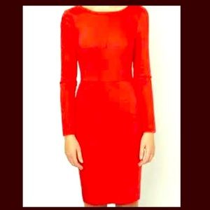 Red Zara dress