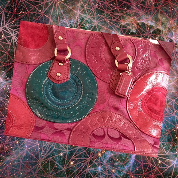COACH Burgundy/Wine Handbag - Picture 3 of 3