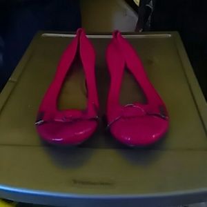 Miss Sixty red leather flats