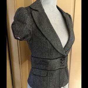 💕 Tweed Short-sleeves jacket NWOT Business attire