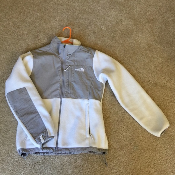 The North Face Jackets & Blazers - North Face -- White and grey fleece jacket