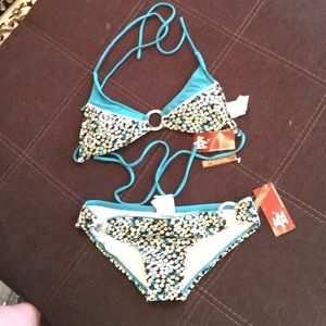 🎉Cute colorful bikini 👙🕶☀️