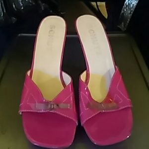 Pink platform sandal