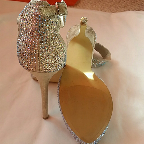 **SPARKLING RHINESTONE HEELS** - Picture 3 of 3