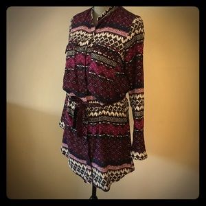 H&M Printed Purple Dress
