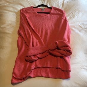 Coral oversized sweater