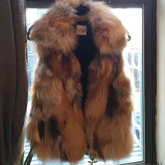 Fox fur vest