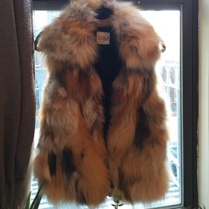 Fox fur vest