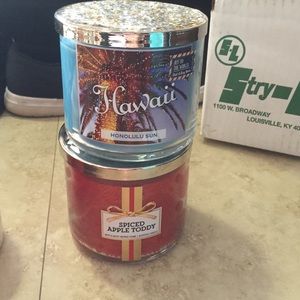 Soived apple toddy and Hawaii candle :)