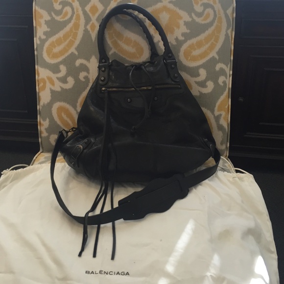 ****SOLD**** authentic  Balenciaga Pompon- Black