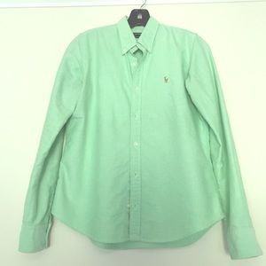 Slim fit long sleeve polo