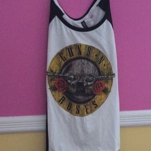 A guns and roses baseball tee