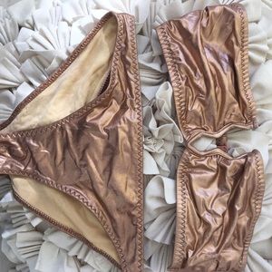 H&M ROSE GOLD BIKINI
