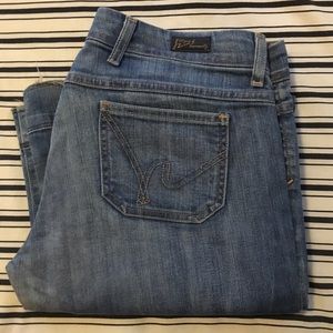 Citizens of Humanity distressed jeans.