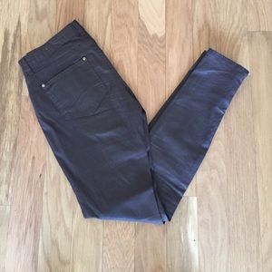 Zara brown glossy skinny pants