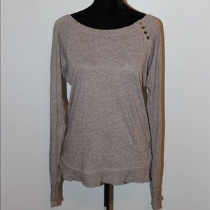 J. Crew gray long-sleeve tee