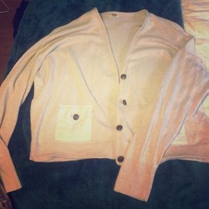 Cropped cardigan from fossil