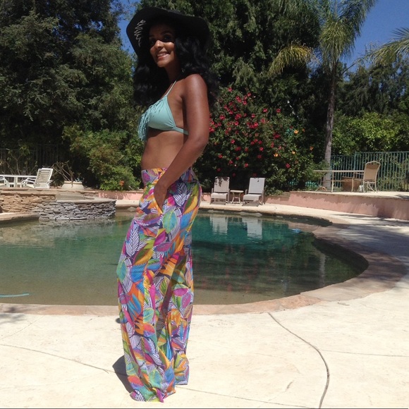 Anne Cole Tropicana Mesh Beach Pants - Picture 5 of 16