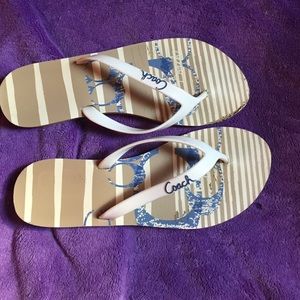 coach flip flops
