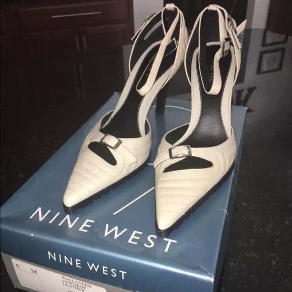Nine West Dewdrop leather pumps