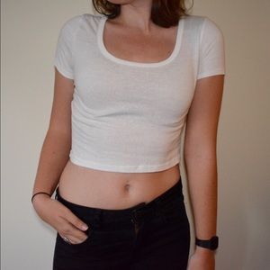 Off white crop top
