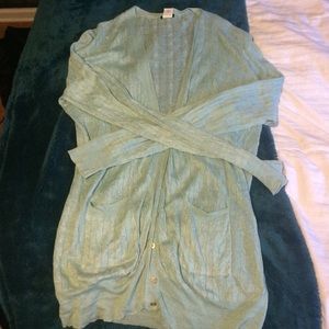 Mint long cardigan JCREW