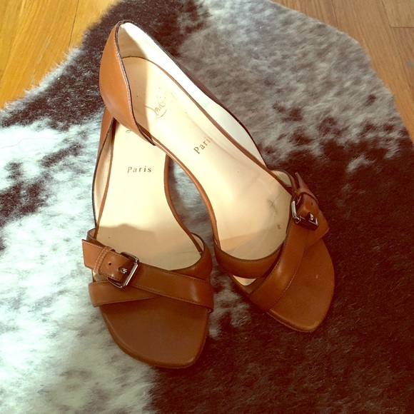 Tan Christian Louboutins