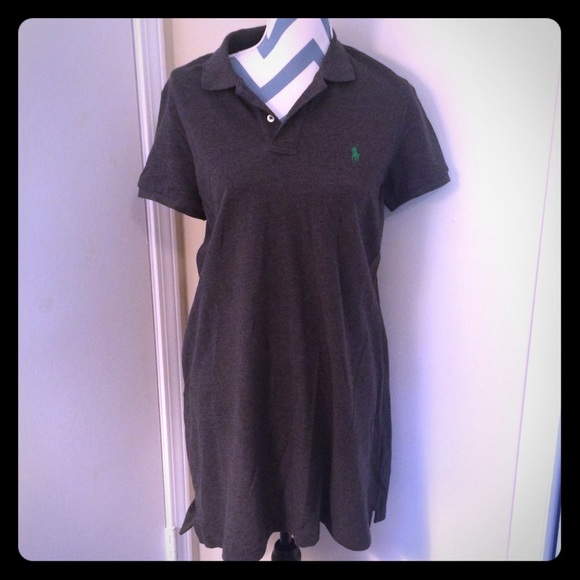 Brand new dark grey polo dress