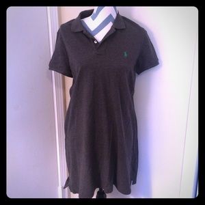 Brand new dark grey polo dress