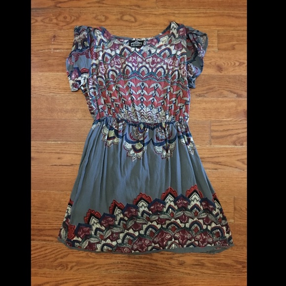 Gray Indi Inspired Dress