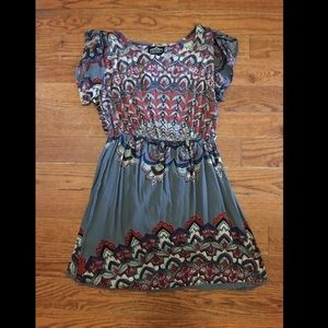 Gray Indi Inspired Dress