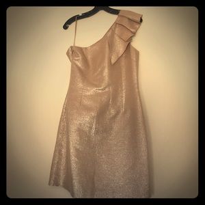 Gold shimmery dress
