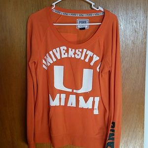 VS PINK U Miami sweatshirt