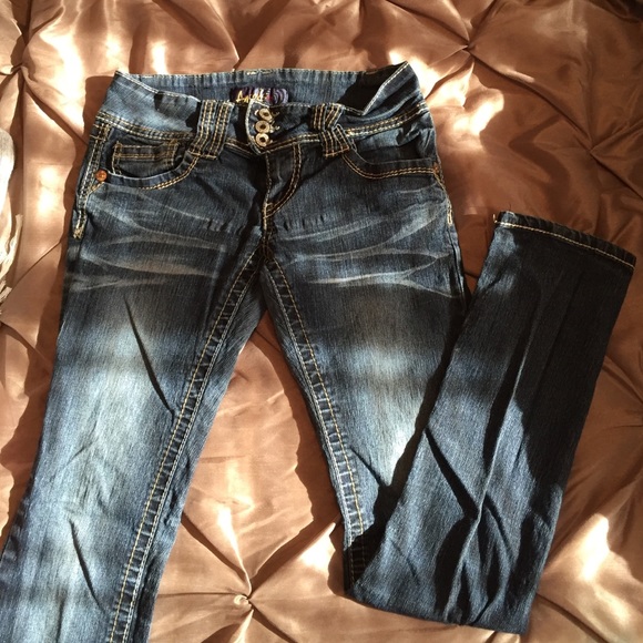 Angels super skinny low rise jeans