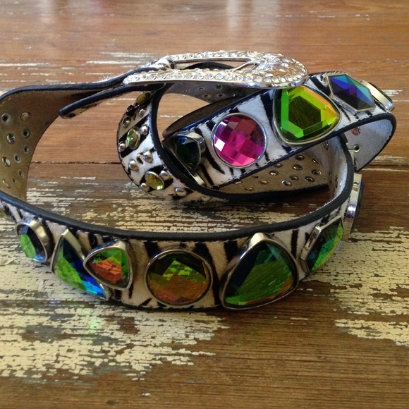 Bedazzled rhinestone western belt.
