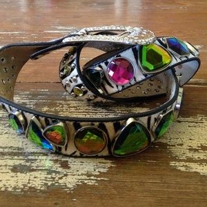Bedazzled rhinestone western belt.