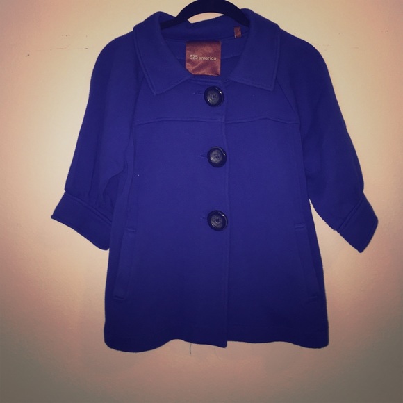 Size Small Blue Button Up Sweater - Picture 1 of 3