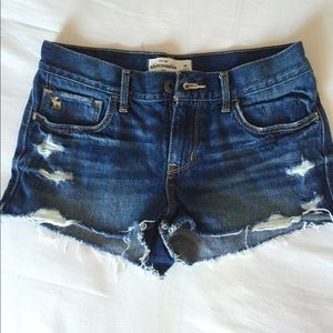 Abercrombie Kids distressed shorts