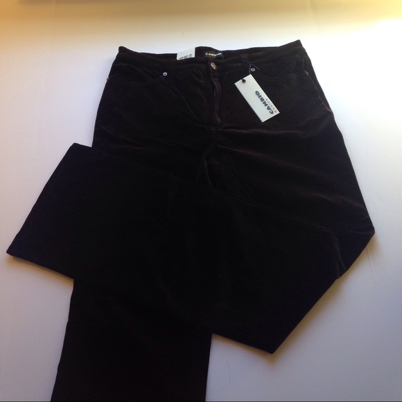 CAMBIO JADE FIT BLACK VELVET JEANS 14