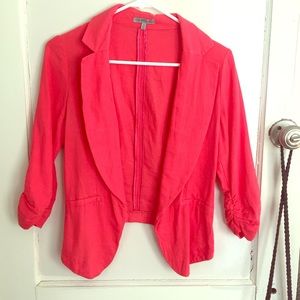 Bright coral blazer