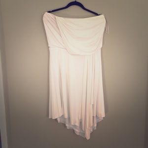 White House black market strapless dress