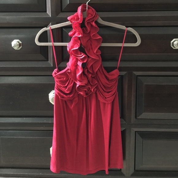 Beautiful Express size medium red halter top