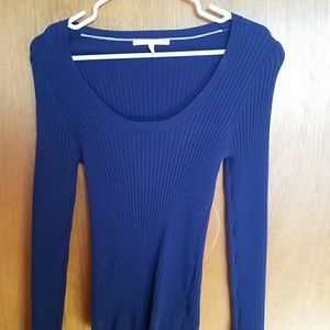 Royal blue VS ribbed sweater
