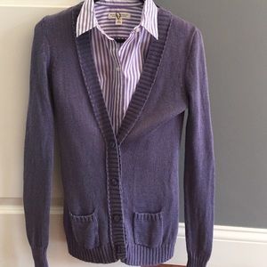 Banana republic button down with cardigan.