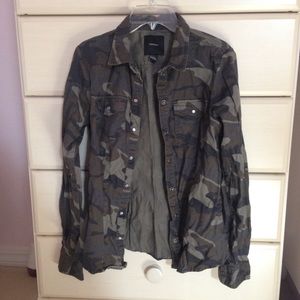 Forever21 Camo Button Up